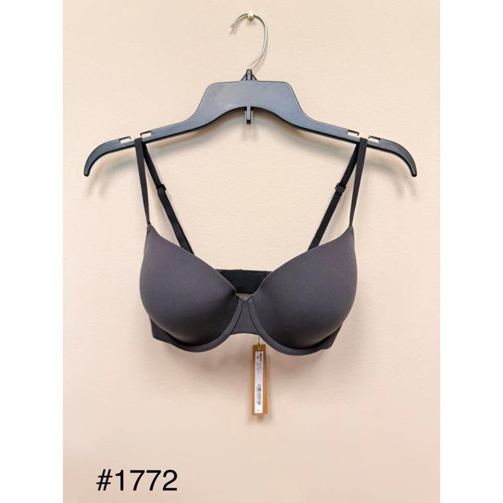 SKIMS FITS EVERYBODY T-Shirt Bra - Onyx Size 34D NWT #1772